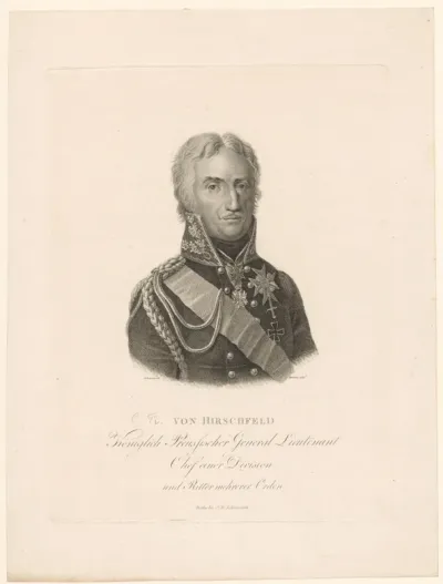 Portret van Karl Friedrich von Hirschfeld