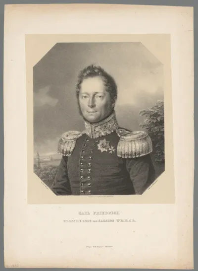 Portret van Karl Friedrich von Sachsen-Weimar-Eisenach