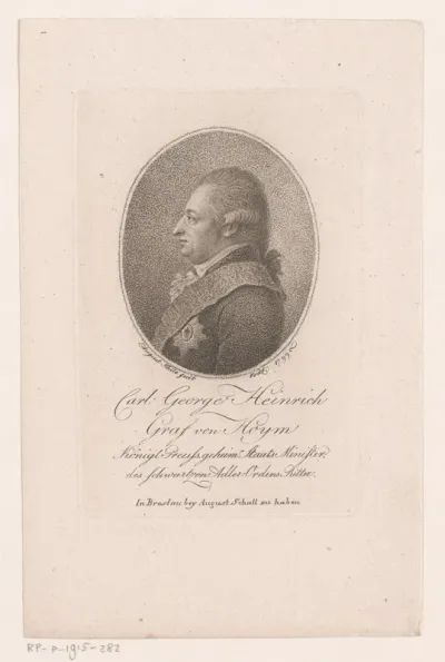 Portret van Karl Georg Heinrich, Graf von Hoym