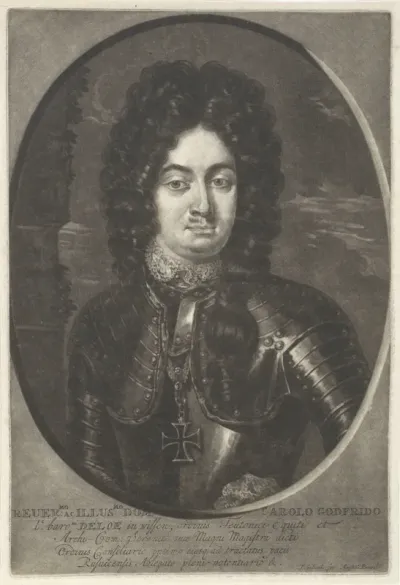 Portret van Karl Godfried baron van Deloe