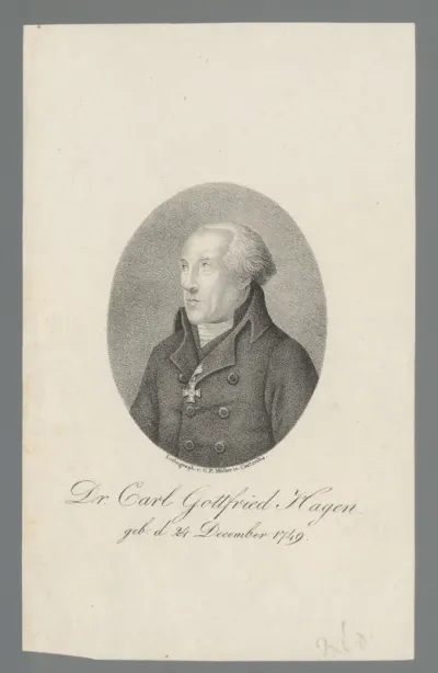 Portret van Karl Gottfried Hagen