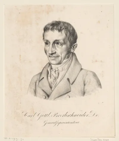 Portret van Karl Gottlieb Bretschneider
