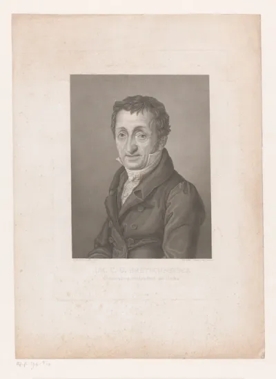 Portret van Karl Gottlieb Bretschneider