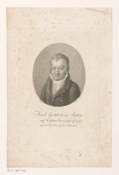 Portret van Karl Gottlob von Anton
