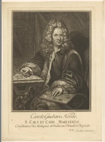 Portret van Karl Gustav Heraeus