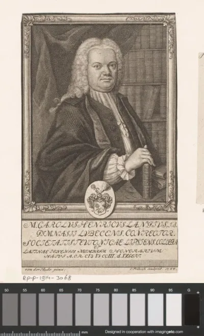 Portret van Karl Heinrich Lange