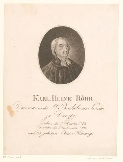 Portret van Karl Heinrich Röhr