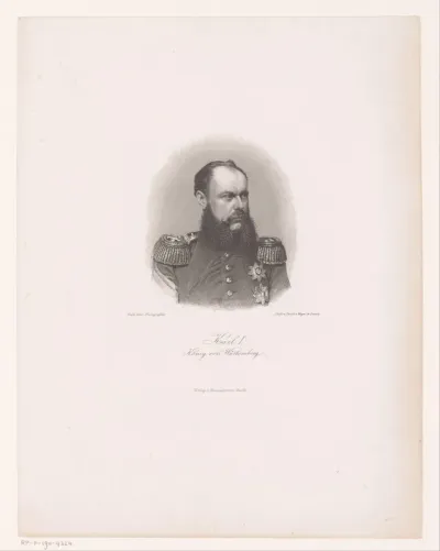 Portret van Karl I, koning van Württemberg