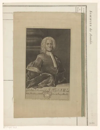 Portret van Karl Johann Fogel op 62-jarige leeftijd