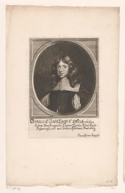 Portret van Karl Joseph, aartshertog van Oostenrijk