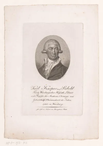 Portret van Karl Kaspar von Siebold