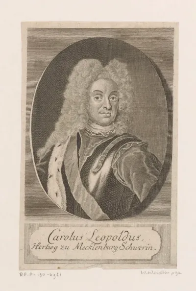 Portret van Karl Leopold von Mecklenburg-Schwerin
