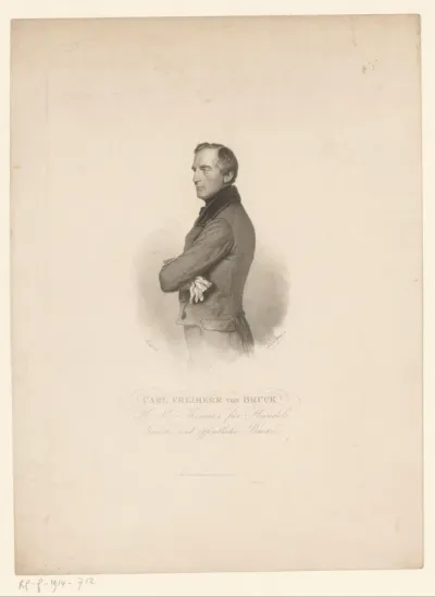Portret van Karl Ludwig von Bruck