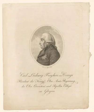 Portret van Karl Ludwig von Cocceji