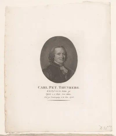 Portret van Karl Peter Thunberg
