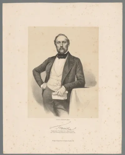 Portret van Karl Philipp Francke