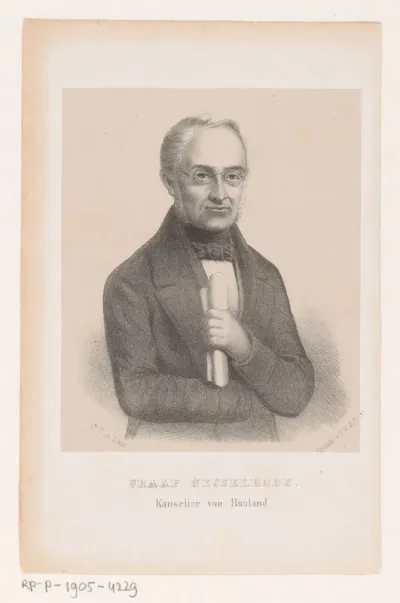 Portret van Karl Robert von Nesselrode
