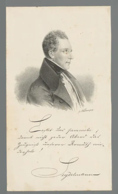Portret van Karl Seydelmann