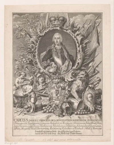 Portret van Karl Thomas Löwenstein-Wertheim-Rochefort