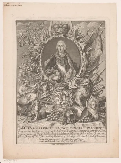 Portret van Karl Thomas Löwenstein-Wertheim-Rochefort