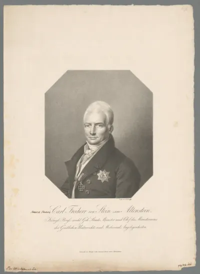 Portret van Karl vom Stein zum Altenstein