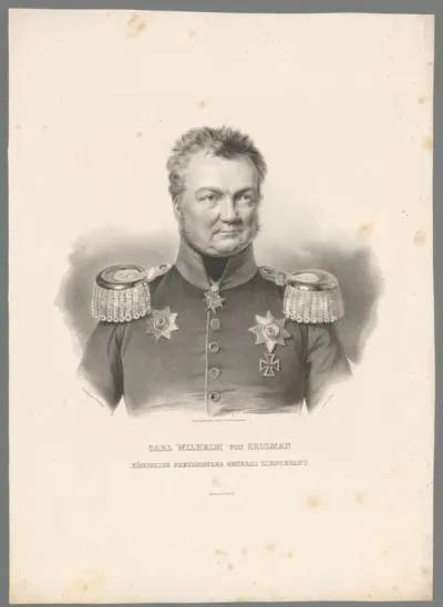Portret van Karl Wilhelm Georg von Grolman
