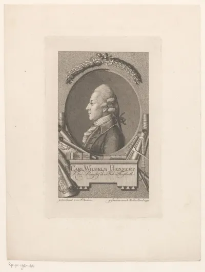 Portret van Karl Wilhelm Hennert
