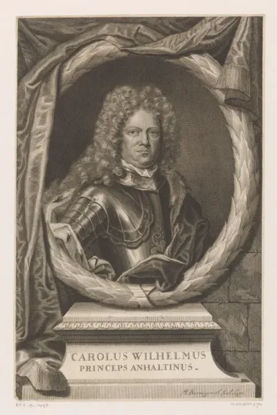 Portret van Karl Wilhelm von Anhalt-Zerbst