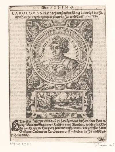 Portret van Karloman II, koning van West-Francië