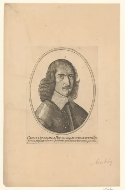 Portret van Kaspar Kornelius Mortaigne de Potelles