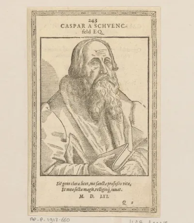 Portret van Kaspar von Schwenkfeld
