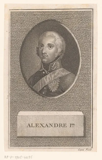 Portret van keizer Alexander I van Rusland