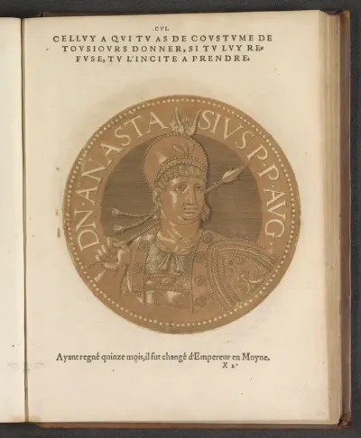 Portret van keizer Anastasios II