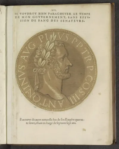 Portret van keizer Antoninus Pius