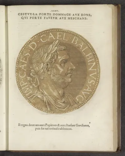 Portret van keizer Balbinus