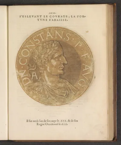 Portret van keizer Constans I