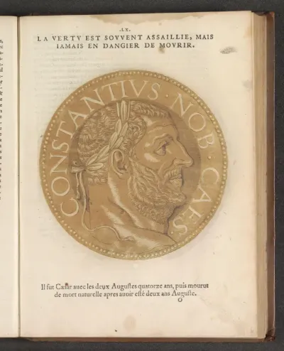 Portret van keizer Constantius I Chlorus