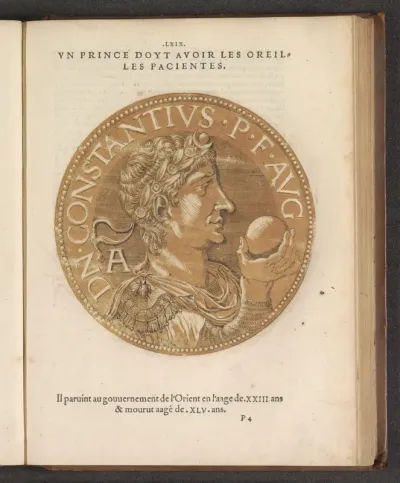 Portret van keizer Constantius II