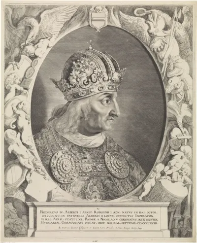 Portret van keizer Frederik III als Rooms-Duits koning Frederik IV