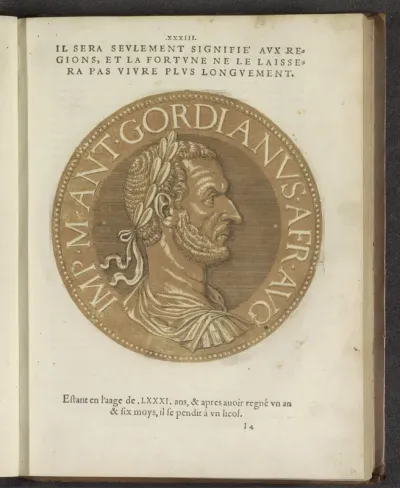 Portret van keizer Gordianus I