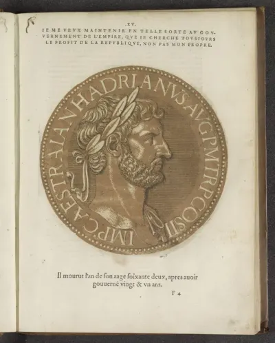 Portret van keizer Hadrianus