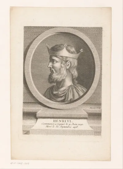Portret van keizer Hendrik VI