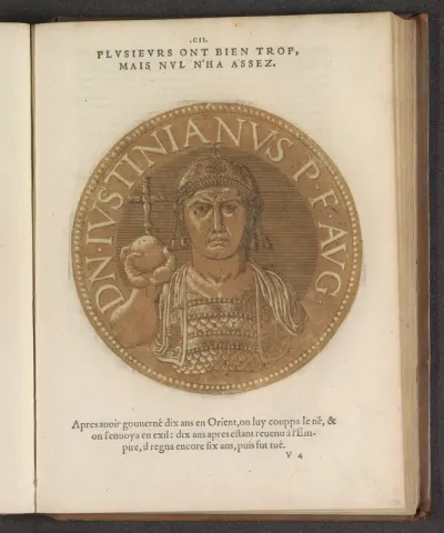 Portret van keizer Justinianus II