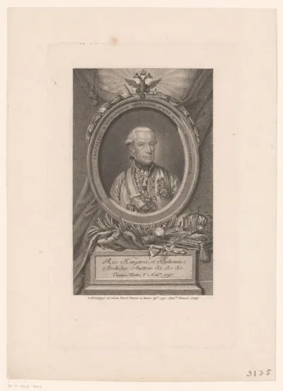 Portret van keizer Leopold II van Oostenrijk