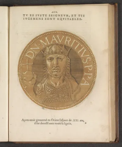 Portret van keizer Mauricius