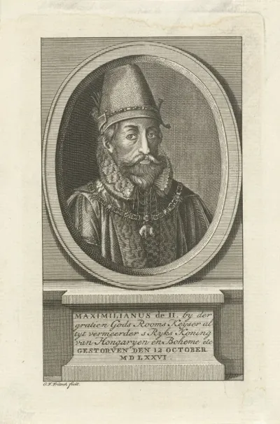 Portret van keizer Maximiliaan II