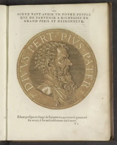 Portret van keizer Pertinax