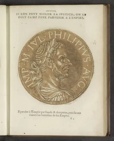 Portret van keizer Philippus I Arabs