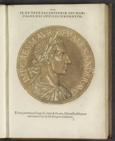 Portret van keizer Severus Alexander