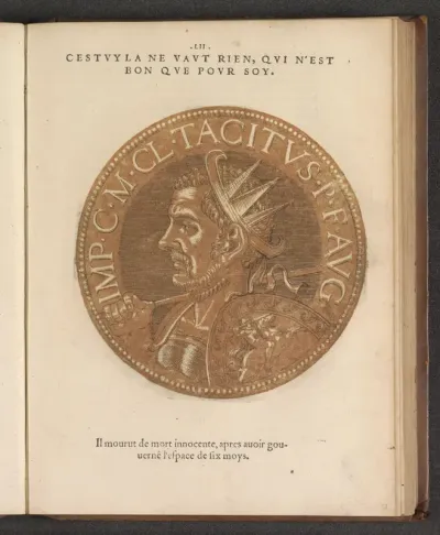 Portret van keizer Tacitus